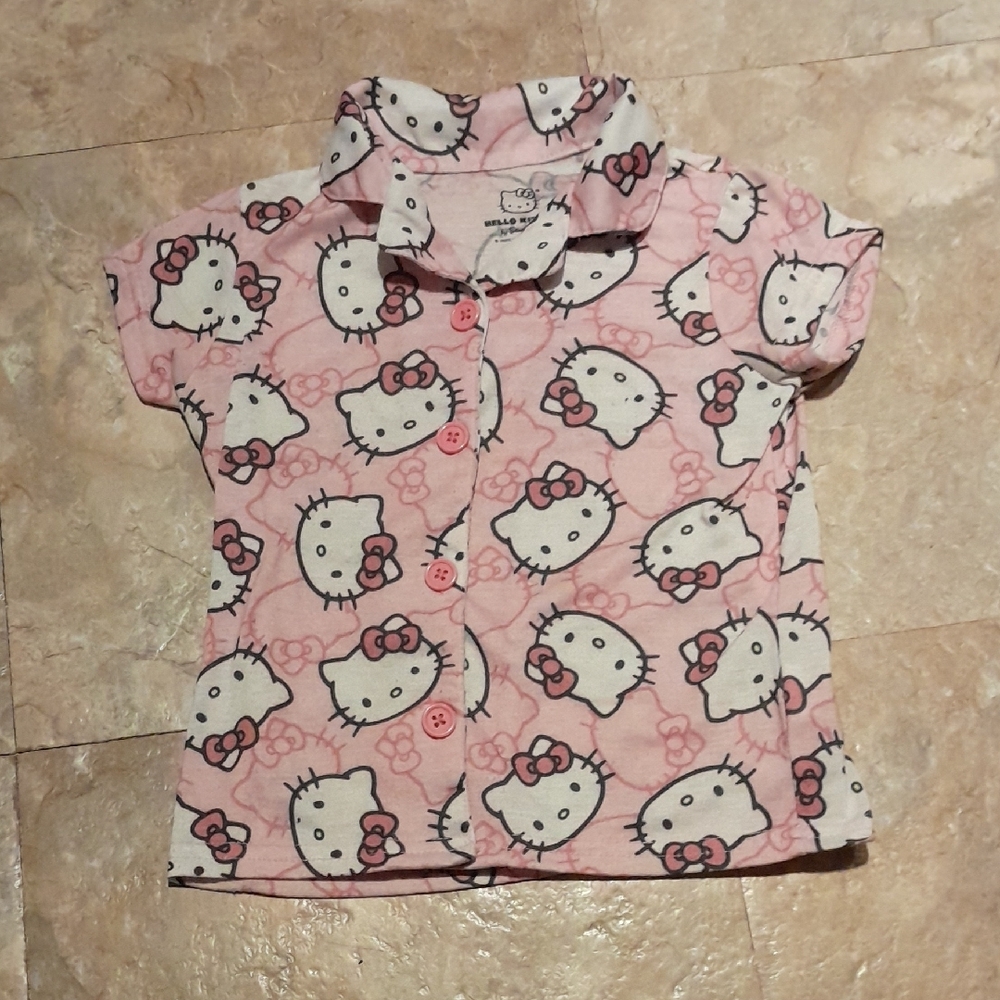 Hello Kitty Pink and White Kids Pajama Set - Picture 5 of 7